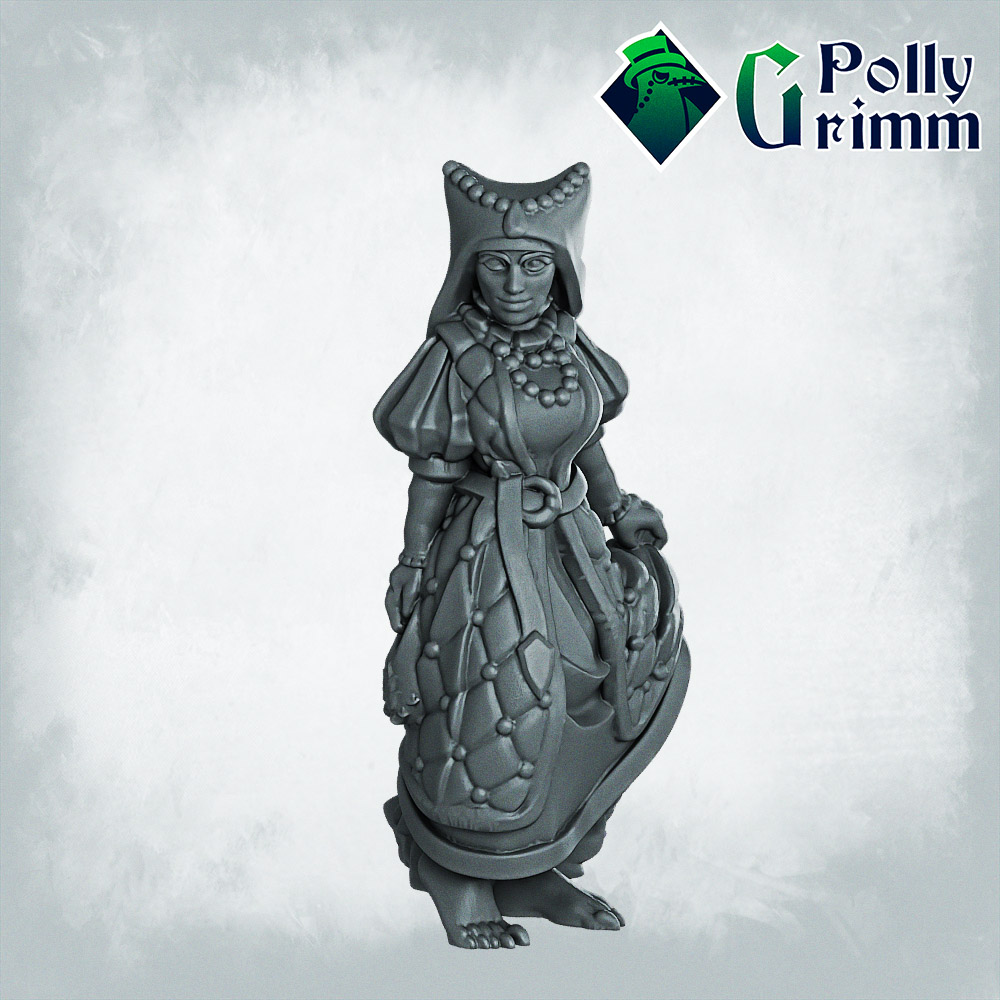 Fantasy and historic miniatures for tabletop games. Lupin set. Three form, half-beast. Archer
